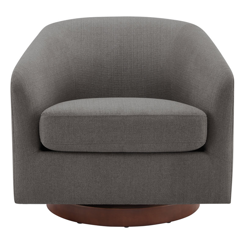 Upholstered Swivel Barrel Chair & Reviews Birch Lane